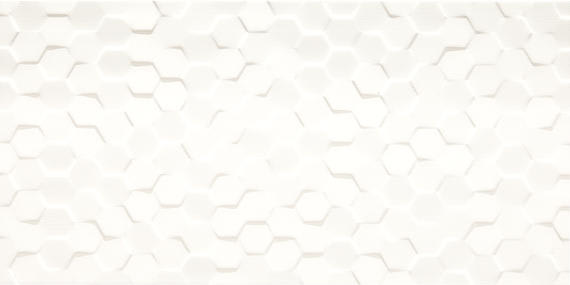 Multitude Origami White Rectangle, Hex 12X24 Textured