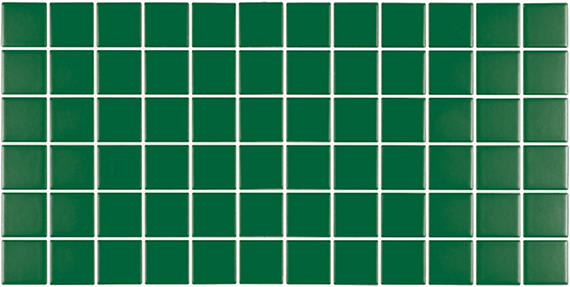 Color Wheel Mosaic Emerald Herringbone 1X3 Glossy