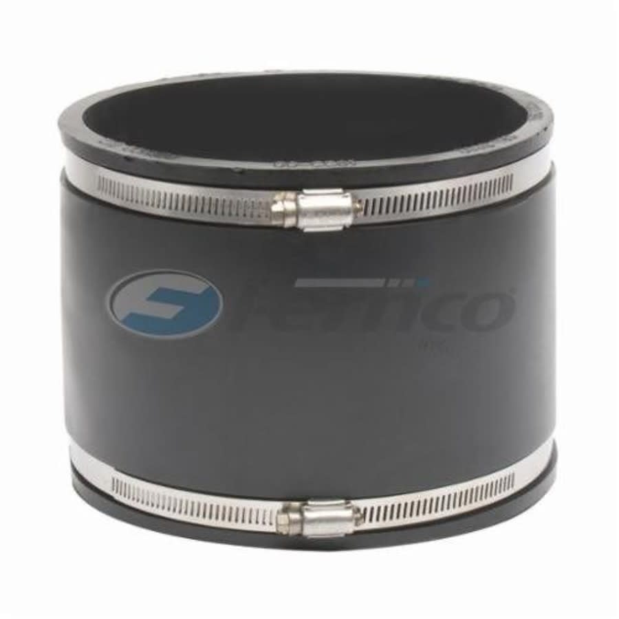 Transition Coupling, 6 in, Asbestos Cement Fiber/Ductile Iron x Asbestos Cement Fiber/Ductile Iron, Flexible PVC