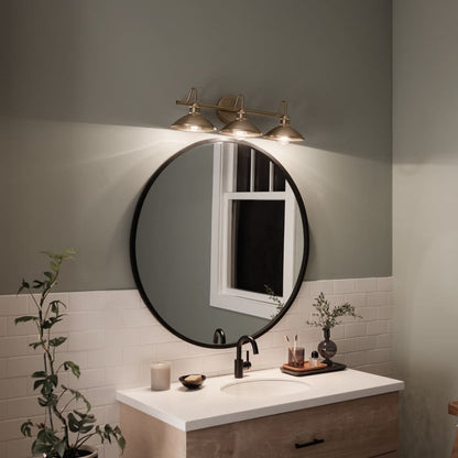 Clyde 3 Light 27" Wide Bathroom Vanity Light