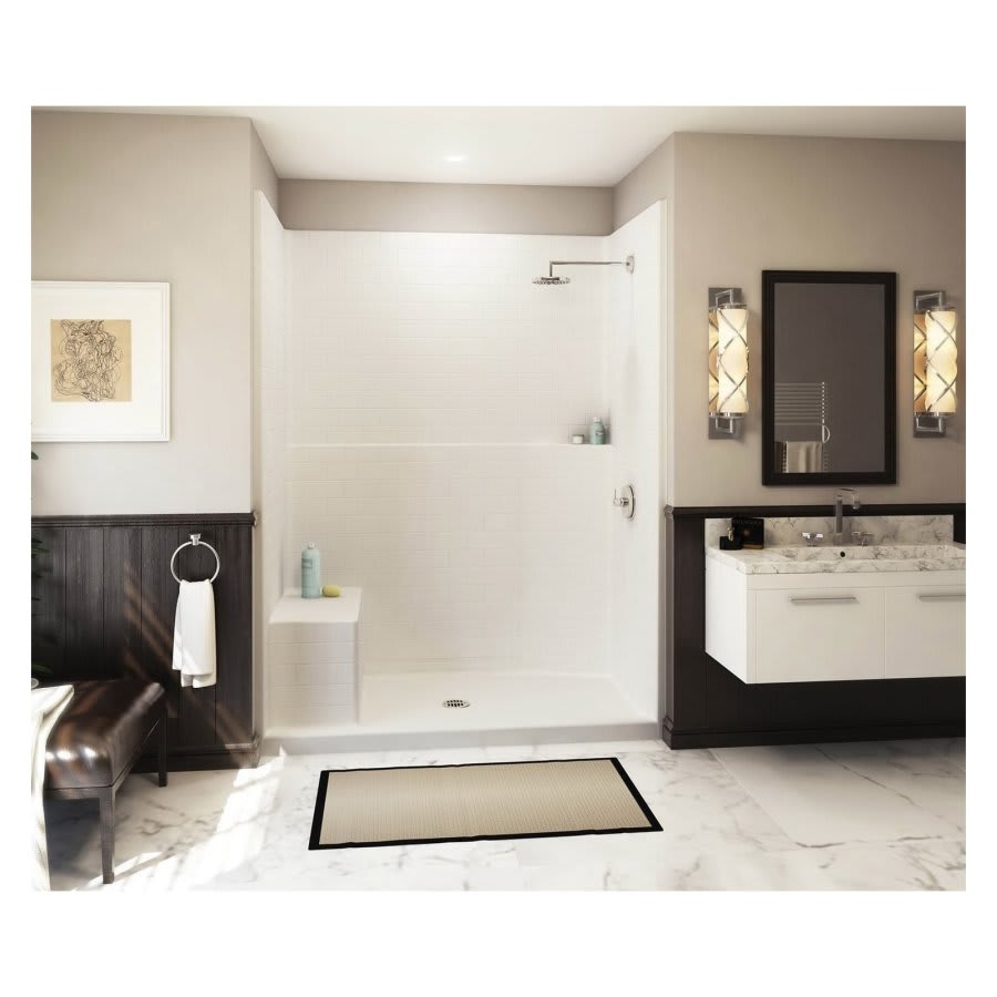 Everyday Shower Stall, Acrylic, White