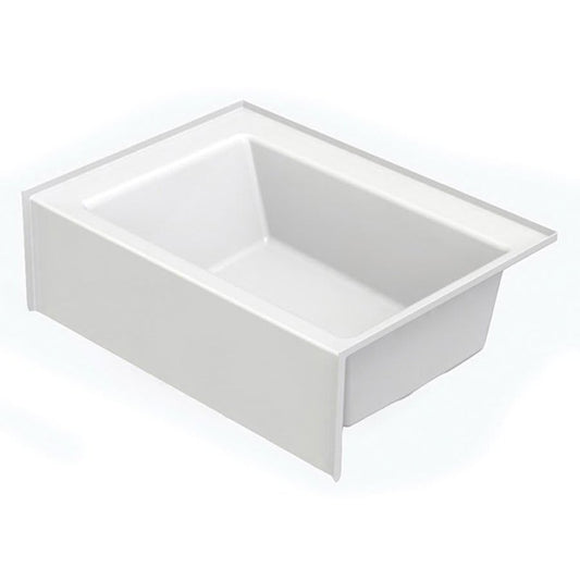 Everyday Alcove Tub, 60 x 42 x 18 in, Left Hand Drain, White