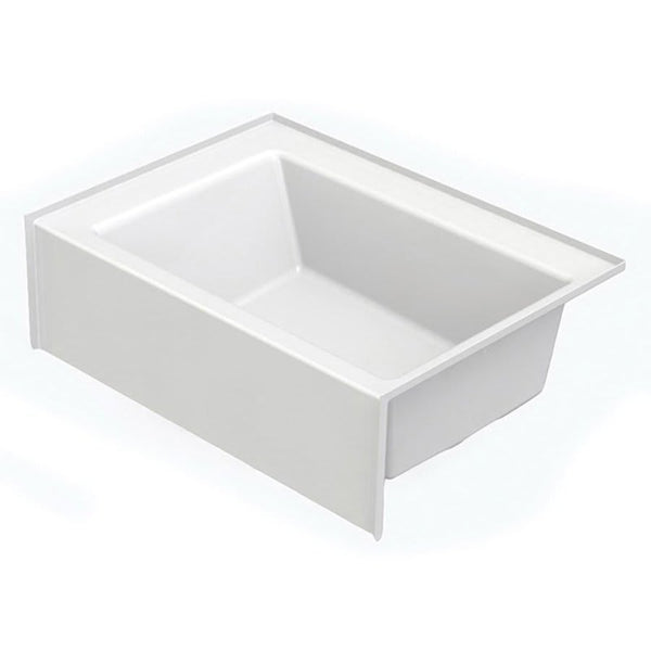 Everyday Alcove Tub, 60 x 42 x 18 in, Right Hand Drain, White