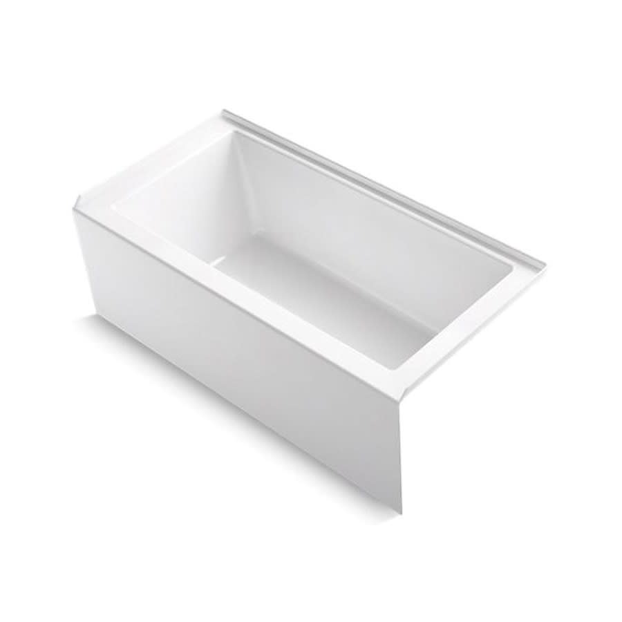 Underscore® Alcove Tub, 60 x 30 x 21 in, Right Hand Drain, White