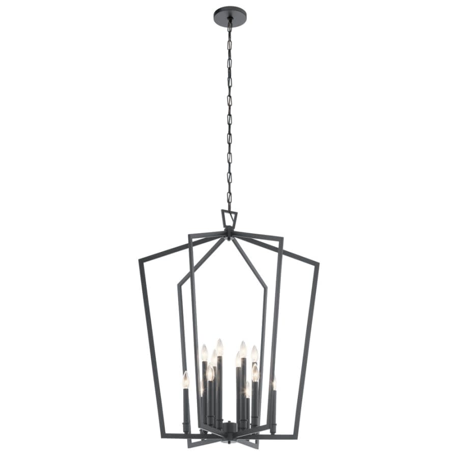 Abbotswell 12 Light 30" Wide Taper Candle Chandelier