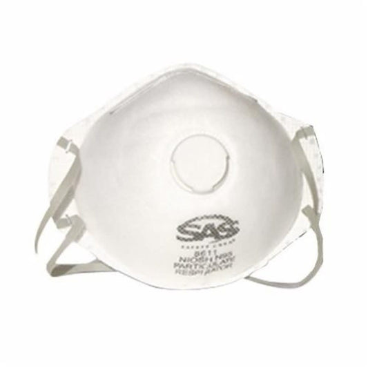 Latex Free Particulate Respirator With Exhalation Valve, Universal, Resists Non-Oil, 10-Pack