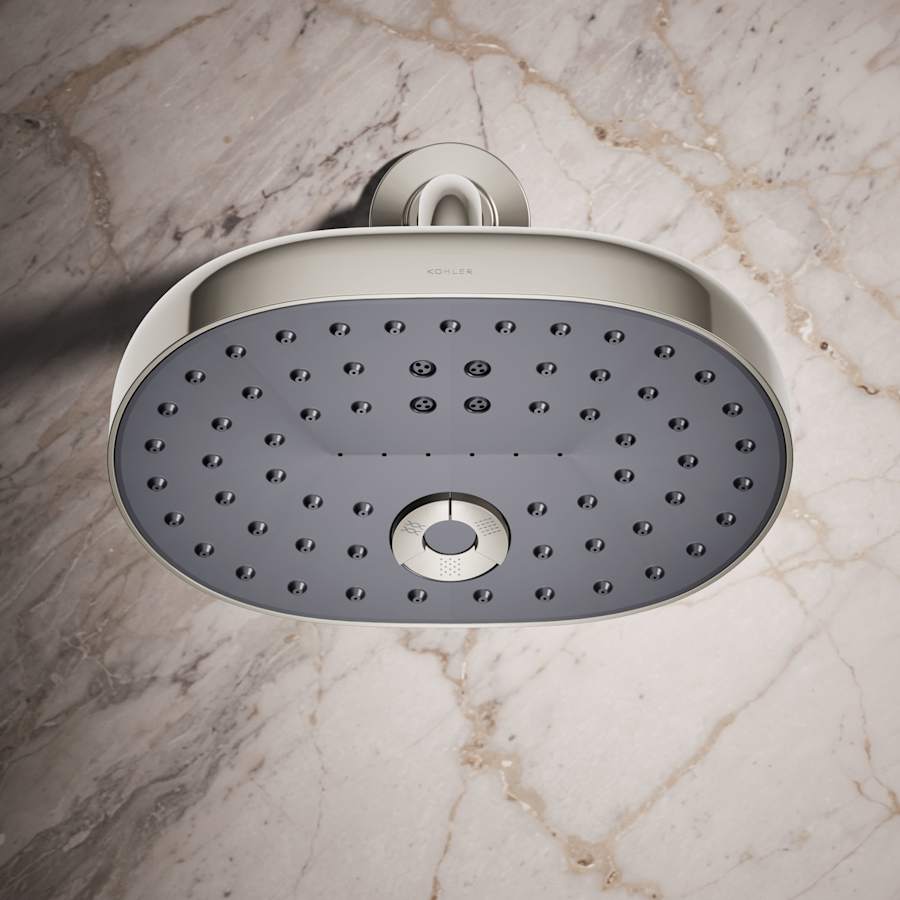 Statement 2.5 GPM Multi Function Shower Head with MasterClean Sprayface and Katalyst Air Induction Technology