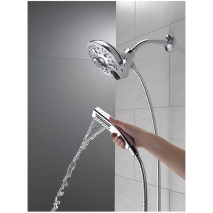 Universal Showering In2ition 2.5 GPM Multi Function Shower Head with Touch-Clean, MagnaTite, and H2Okinetic Technology