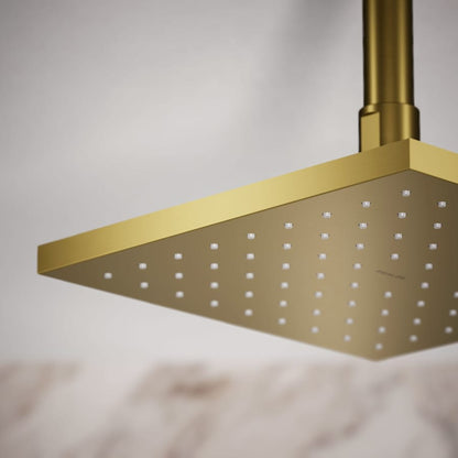 Contemporary Square 8" Single Function 2.5 GPM Rainhead with MasterClean Sprayface and Katalyst Air-Induction Technology