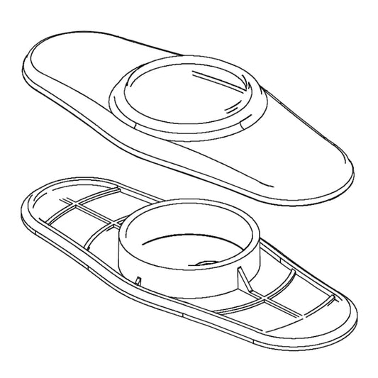 Cassidy 4" Escutcheon with Gasket