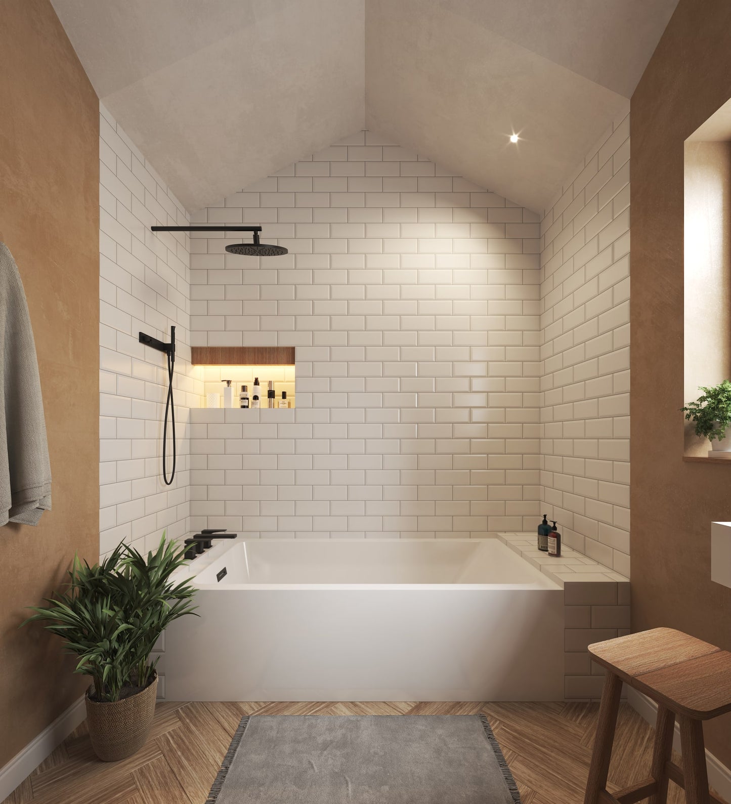 Grayley Alcove Bathtub - 60W x 22H x 36D