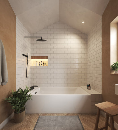 Grayley Alcove Bathtub - 60W x 22H x 36D