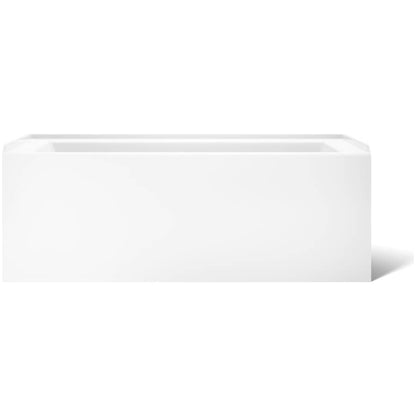 Underscore 60" Soaking Bathtub for Three Wall Alcove Installation with Right Drain and 68 Gallon Water Capacity