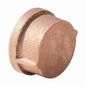 Cap, 1-1/4 in, FNPT, Lead Free Brass, Rough Brass, Domestic