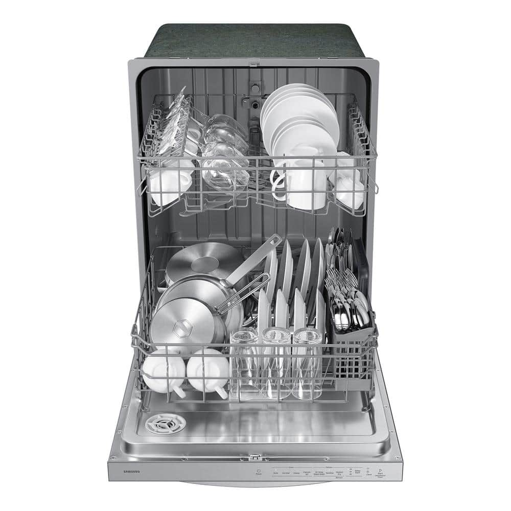 24"W Flat Handle Dishwasher Stainless Steel