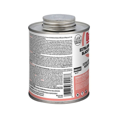 Medium Body Cement, 1 pt, Black, For ABS