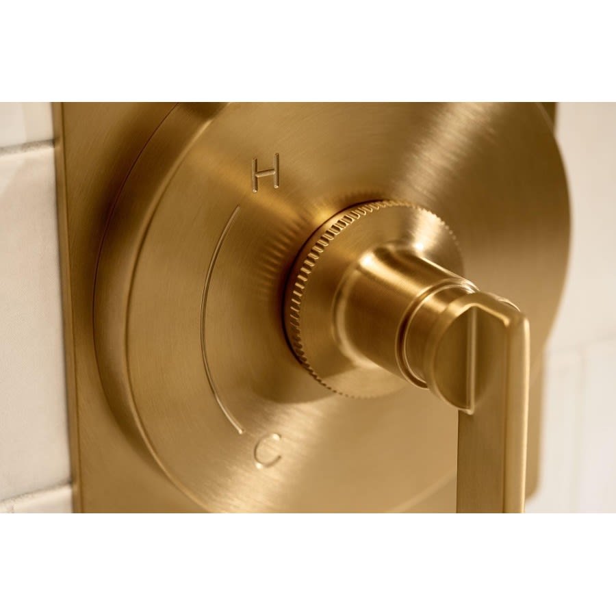 Castia™ by Studio McGee Pressure Balanced Shower Trim, Vibrant Brushed Moderne Brass