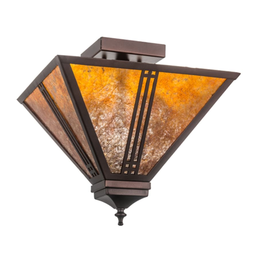 Prairie Loft 2 Light 19" Wide Semi-Flush Ceiling Fixture