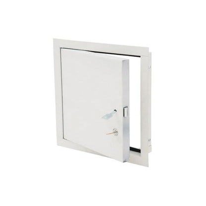 Exterior Access Door, Cylinder Lock, 14 x 14 in, Galvanized Steel, 16 ga, Primer Coated