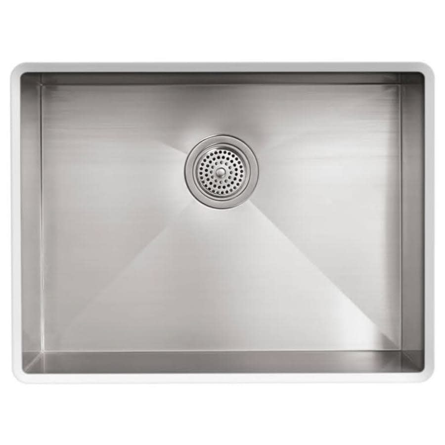 Vault 25" Single Basin Top-Mount/Under-Mount 18-Gauge Stainless Steel Kitchen Sink with SilentShield