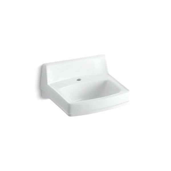Greenwich™ Wall Mount Lavatory Sink, ADA, 20-3/4 x 18-1/4 x 7-3/4 in, Vitreous China, White