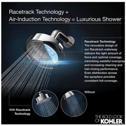 Artifacts 2.5 GPM Single Function Shower Head with Katalyst Air-Induction Technology