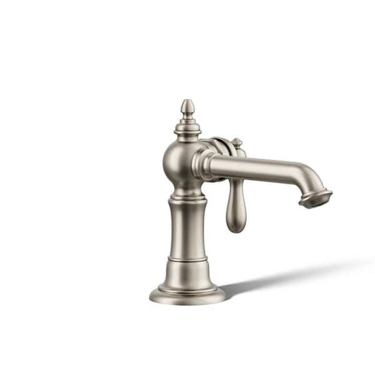 KOHLER Artifacts Single Hole Single-Handle Bathroom Faucet in Vibrant Brushed Nickel K-72762-9M-BN