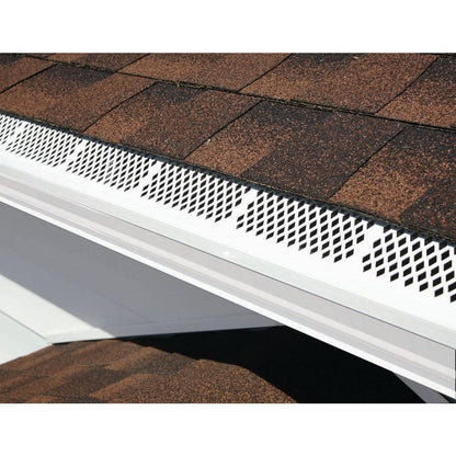 Snap-In 3 ft. White Vinyl Mesh Gutter Guard