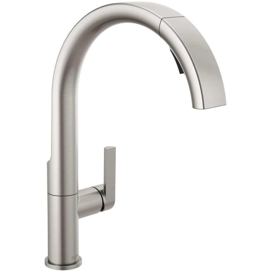 Keele 1.8 GPM Single Hole Pull Down Kitchen Faucet MagnaTite and Touch-Clean Technology