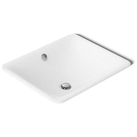 Iron Plains 18-9/16" Drop In Enameled Cast Iron Bathroom Sink with Overflow