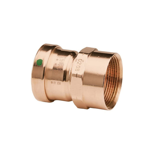 Female Adapter, 2-1/2 in, Press x FNPT, Copper