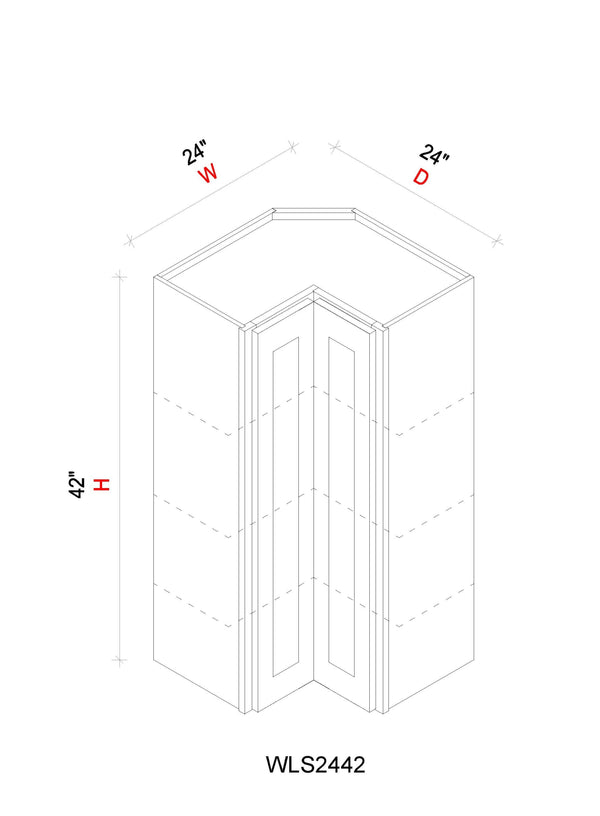 Easy Reach Wall Cabinets - 24"W x 42"H x 12"D