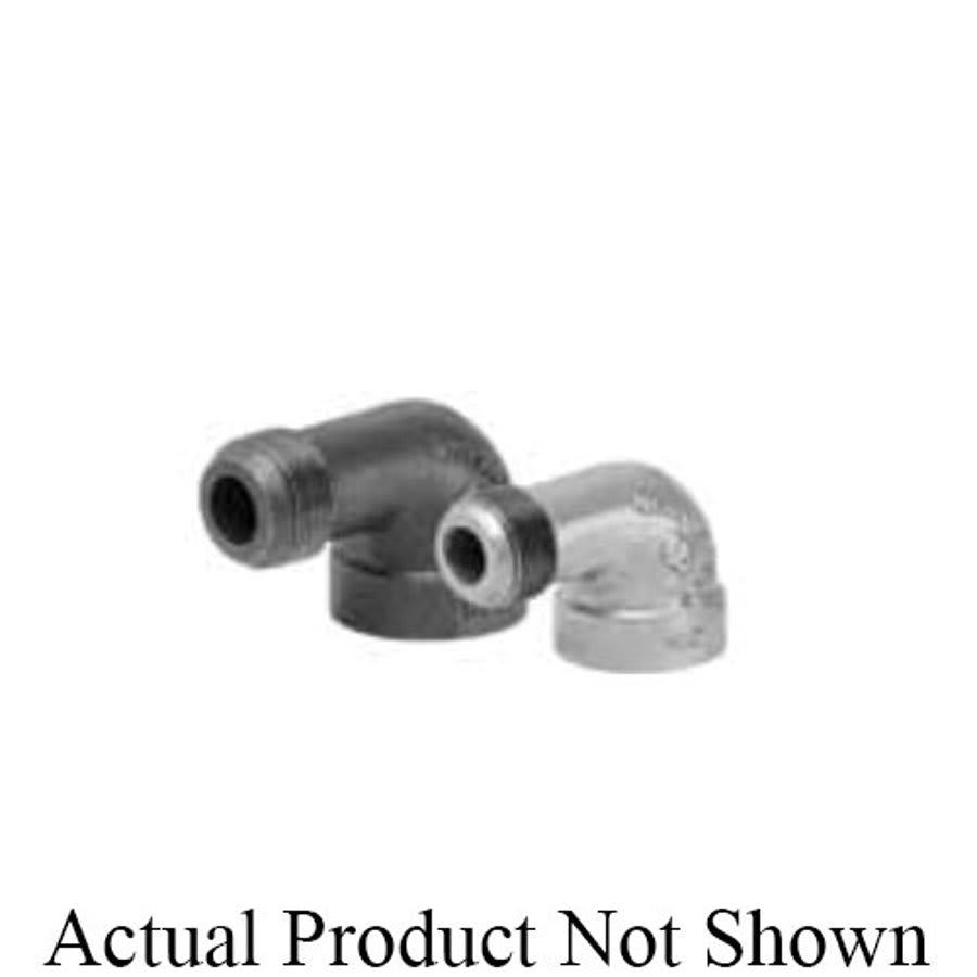90 deg Street Elbow, 2 in, MNPT x FNPT, 300 lb, Malleable Iron, Black