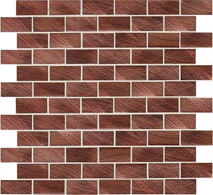 Structure Copper Brick 1X2 Satin