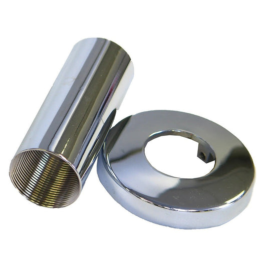 Escutcheon and Sleeve, For Use With Pfister Faucet, Polished Chrome