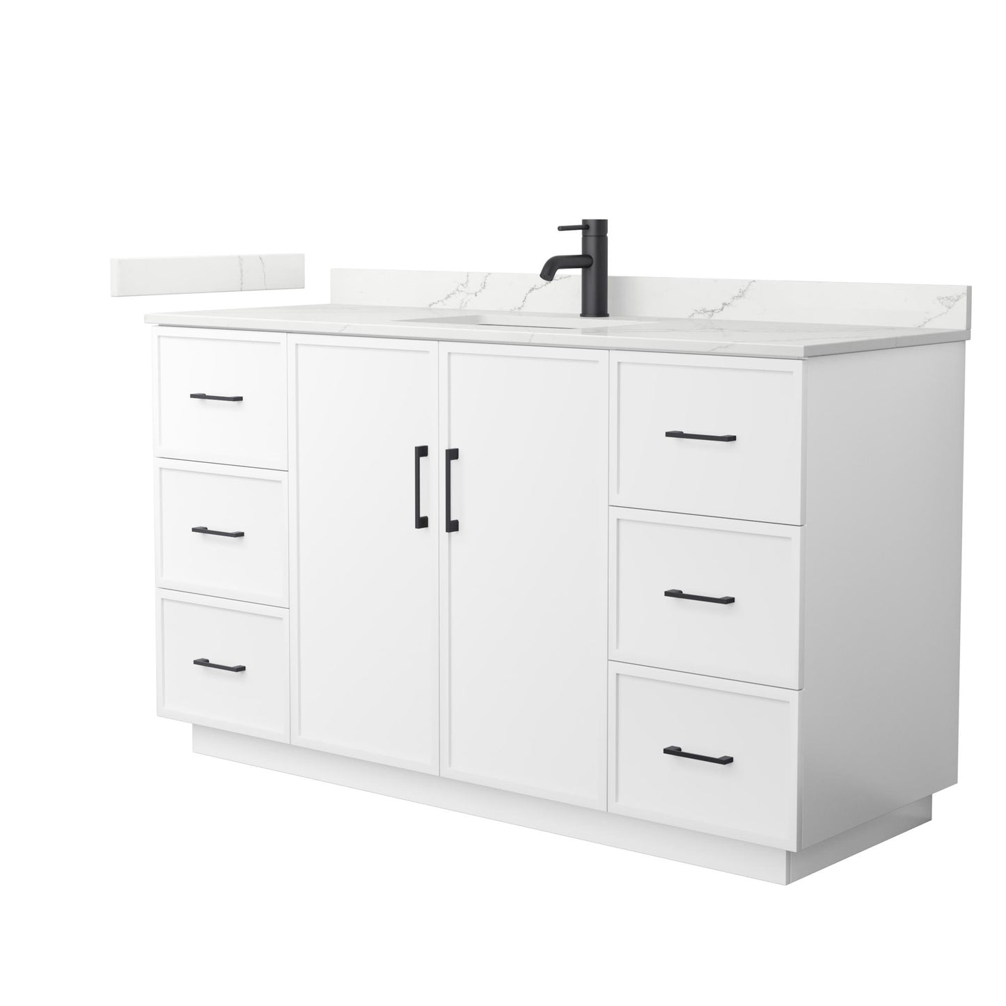 Elan Single Bathroom Vanity with Toe Kick - 60W x 35H x 22D