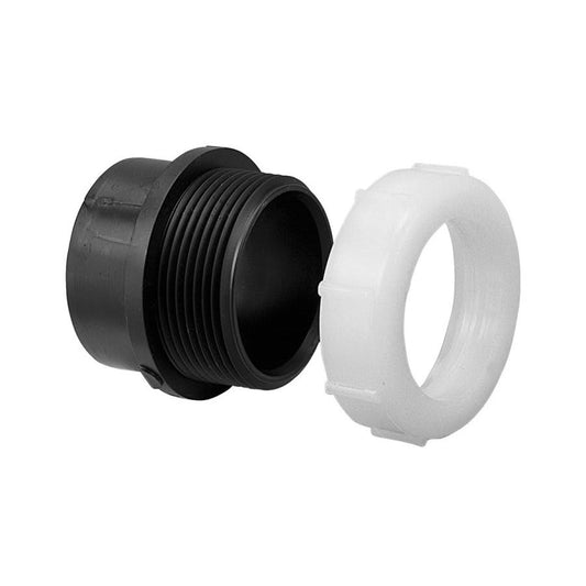 DWV Loose Washer Street Slip Joint Adapter, 1-1/2 in, Spigot x Slip Joint, ABS