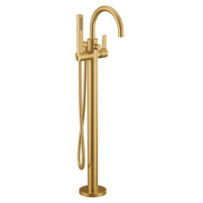 Cia Floor Mounted Tub Filler with Built-In Diverter - Includes Hand Shower