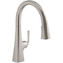 Graze 1.5 GPM Single Hole Pull Down Kitchen Faucet