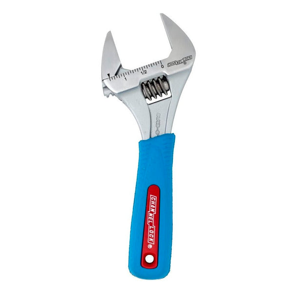6 in, Adjustable Wrench, Wide Azz®, Chrome, Code Blue®
