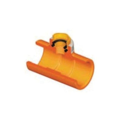 FlameGuard® TorqueSafe™ Head Tee, 1 x 1/2 in, Socket x Brass FNPT, CPVC