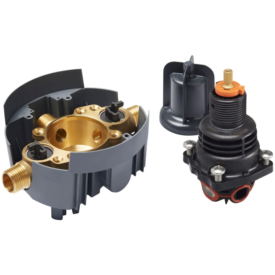 Rite-Temp Thermostatic Valve Body And Cartridge Kit With Service Stops