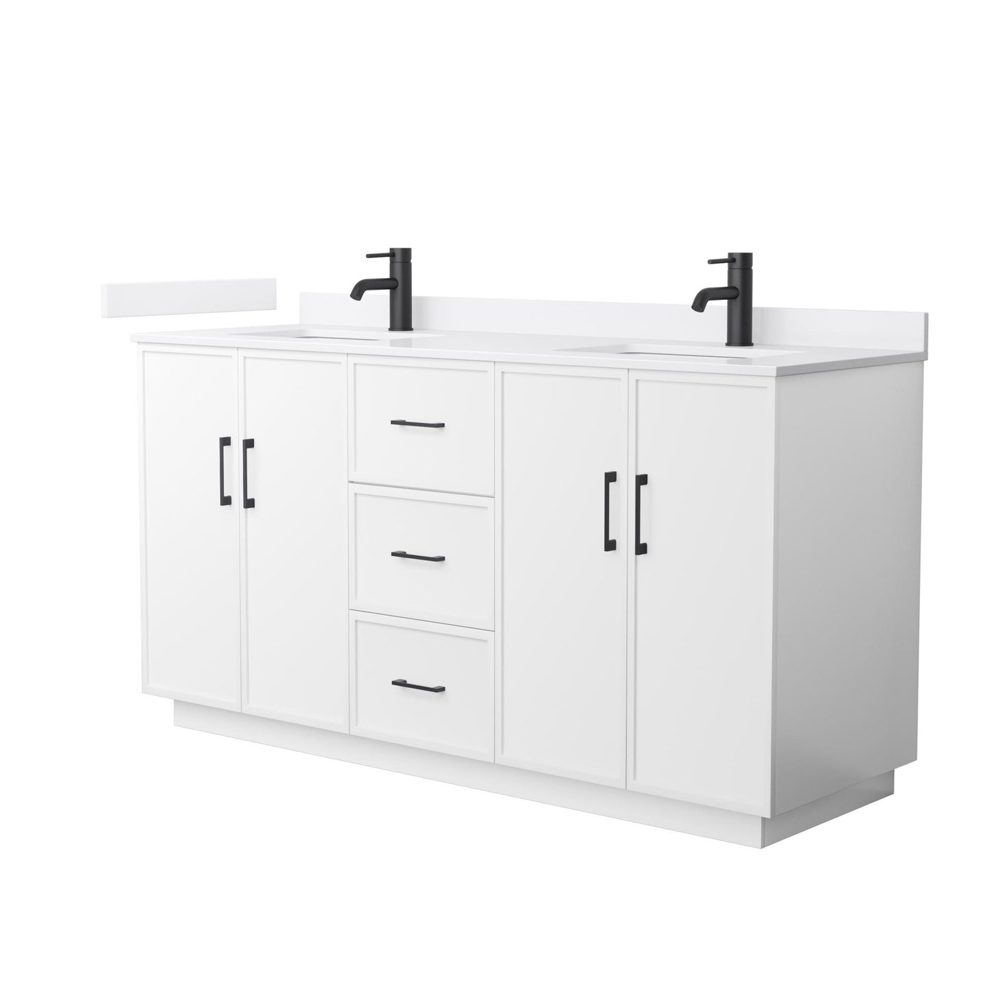 Elan Double Bathroom Vanity with Toe Kick - 66W x 35H x 22D