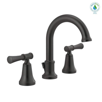 Chamberlain 8 in. Widespread 2-Handle Bathroom Faucet in Matte Black