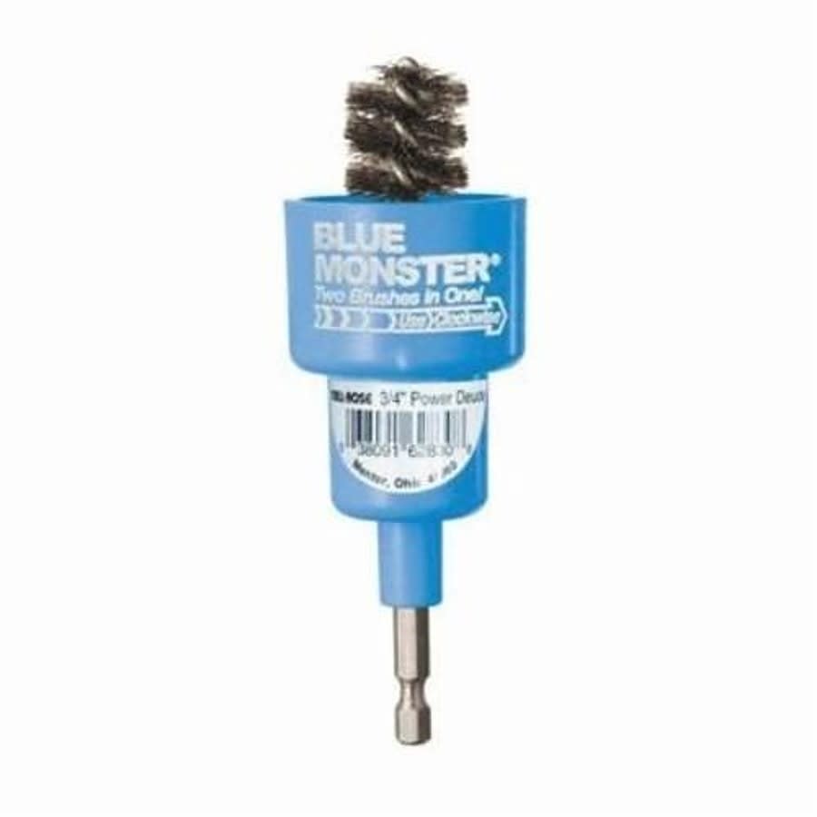Power-Deuce® 6200 Power Tube Brushing Tool, 1 in ID x 1-1/4 in OD Dia, Stainless Steel Fill