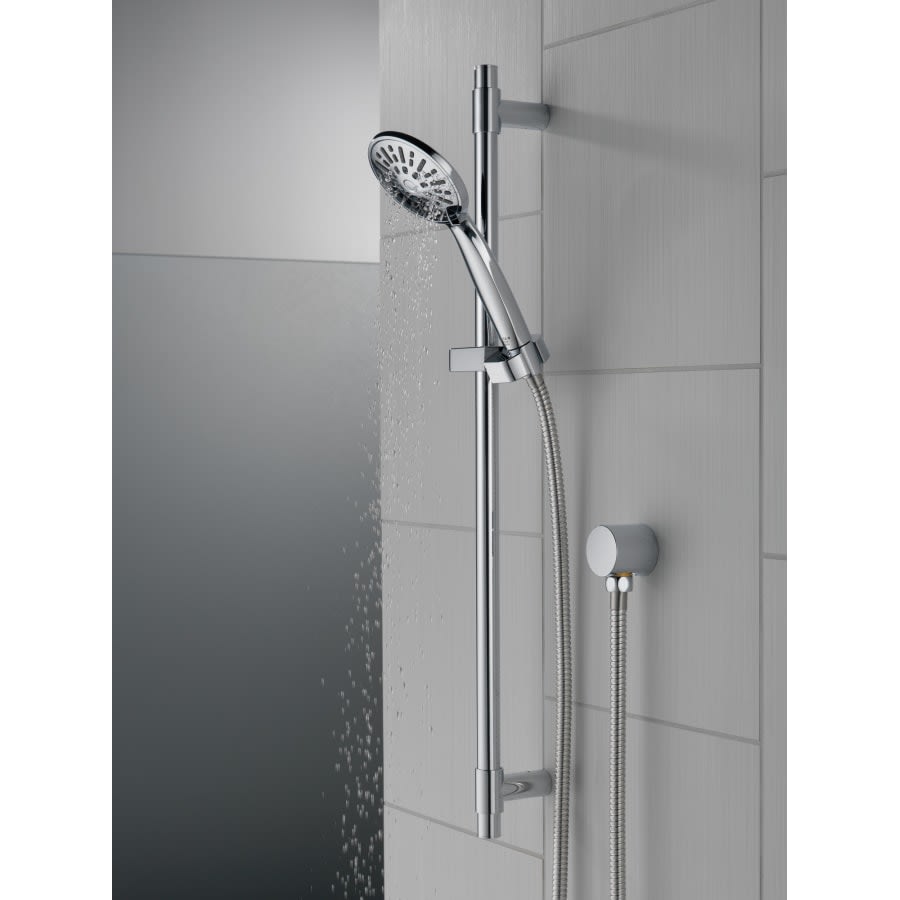 Universal Showering Components 1.75 GPM Multi Function Hand Shower Package - Includes Slide Bar, Hose, and Wall Supply