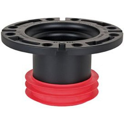 PushTite™ DWV Closet Flange, 4 in, Hub, ABS