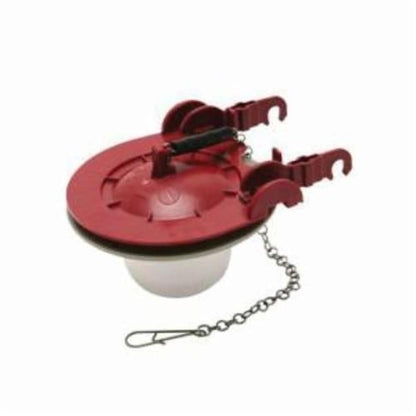 Universal Adjustable Toilet Flapper, Rubber, Red