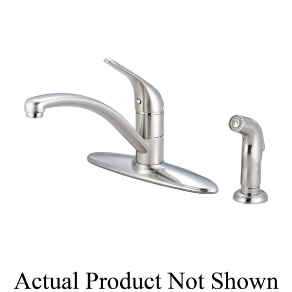 Legacy Kitchen Faucet, Deck Mount, ADA, 1 Lever Handle, 4-Hole, PVD Brushed Nickel