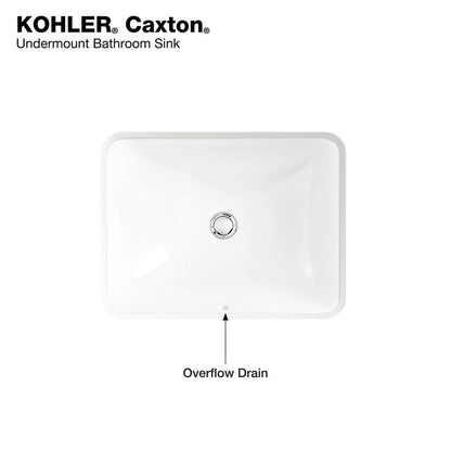 Caxton 20-5/16 in. Rectangular Undermount Bathroom Sink with Overflow in White